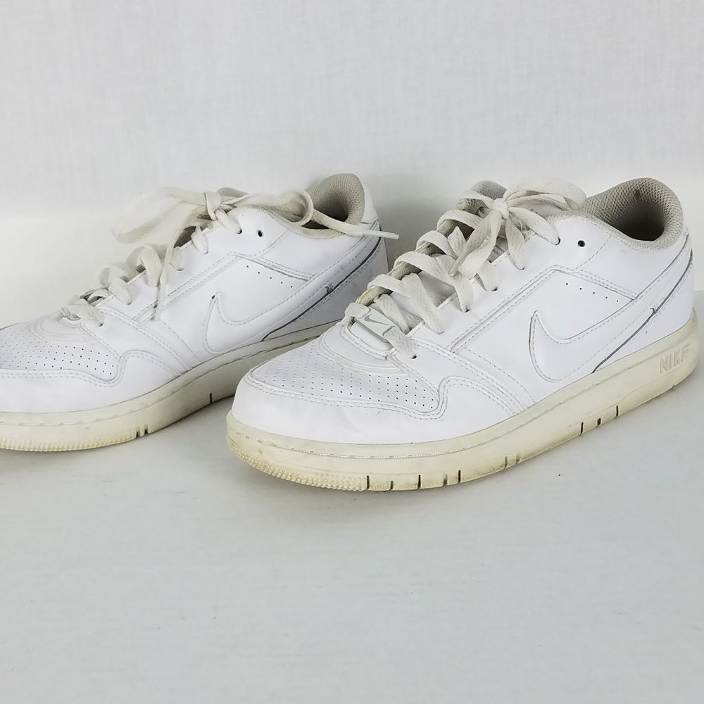 Nike White Air Force Ones - Size 7 Y / 8.5 Women's